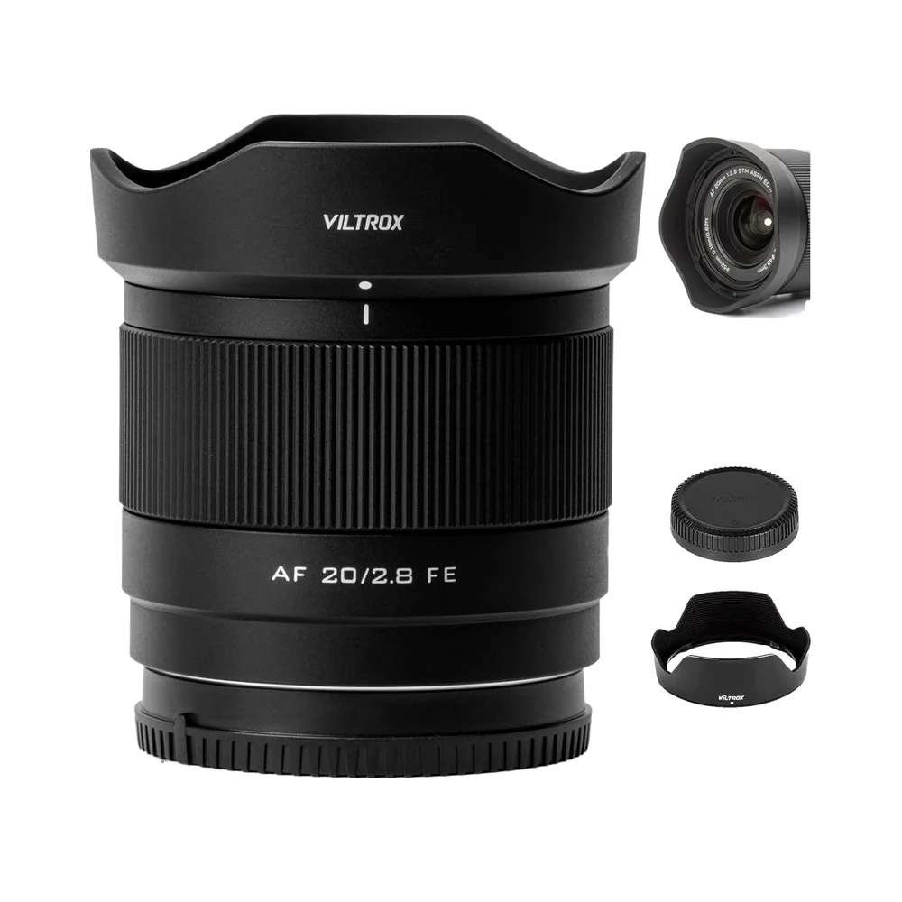 VILTROX 20mm F2.8 FE STM Auto Focus Full Frame Lightweight Ultra Wide Angle Lens so  Ny E-Mount A7 3 Camera Lenses