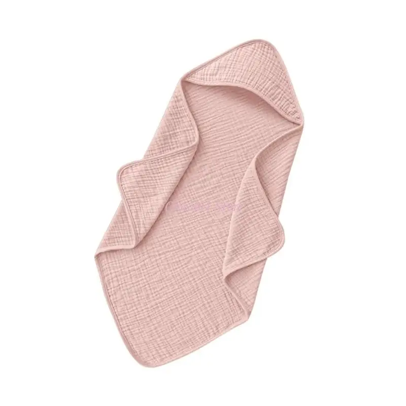 Y1UB Baby Hooded Bath Towel Cotton Comfortable Capelet Cloak Blanket for Quick Drying and Daily Comfort