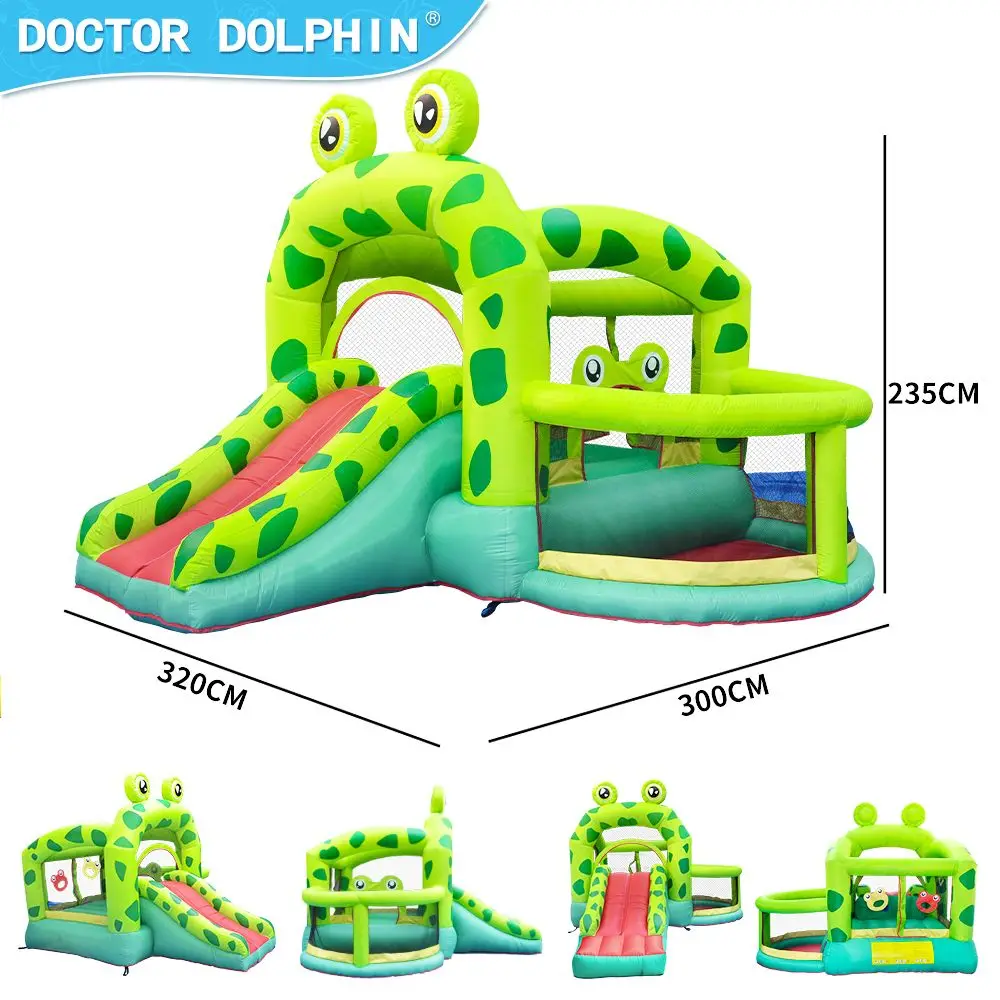 Jumping 420Dand 840D Frog Bounce House Playground Home Use Jump House Kids Inflatable Bouncing Castle