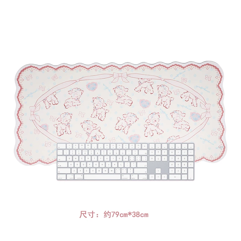 Imagem -06 - Grande Mousepad Bonito Ovelhas Mouse Pad Tapete Teclado Tapete de Mesa Anti-deslizamento Computador Mesa de Escritório Almofada Kawaii Gaming Mouse Pad Tamanho