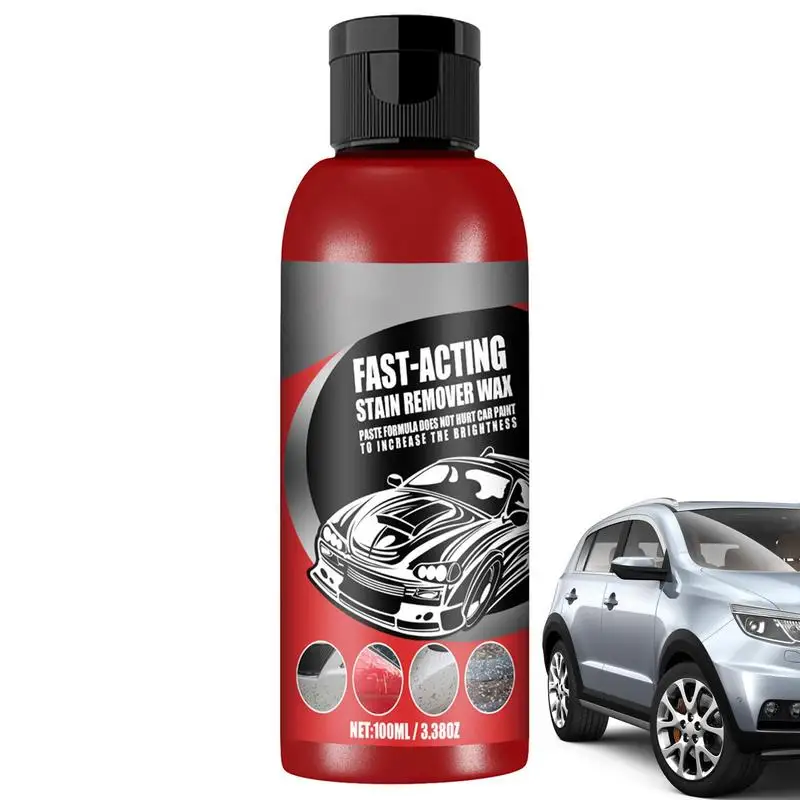 

Car Stain Removal Wax Silicone Oil Emulsion Auto Body Paint Stain Cleaner Agent Fast Acting Polishing Paste For Cars Maintenance