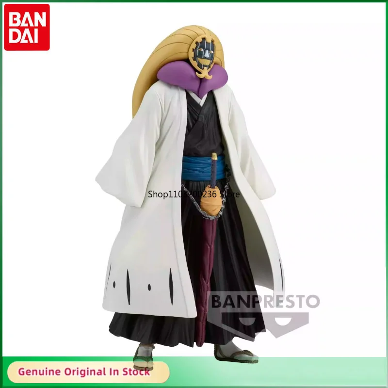 

Bandai Original BLEACH Gotei 13 Kurotsuchi Mayuri Anime Action Figure Desktop Ornaments Cartoon Figures Model