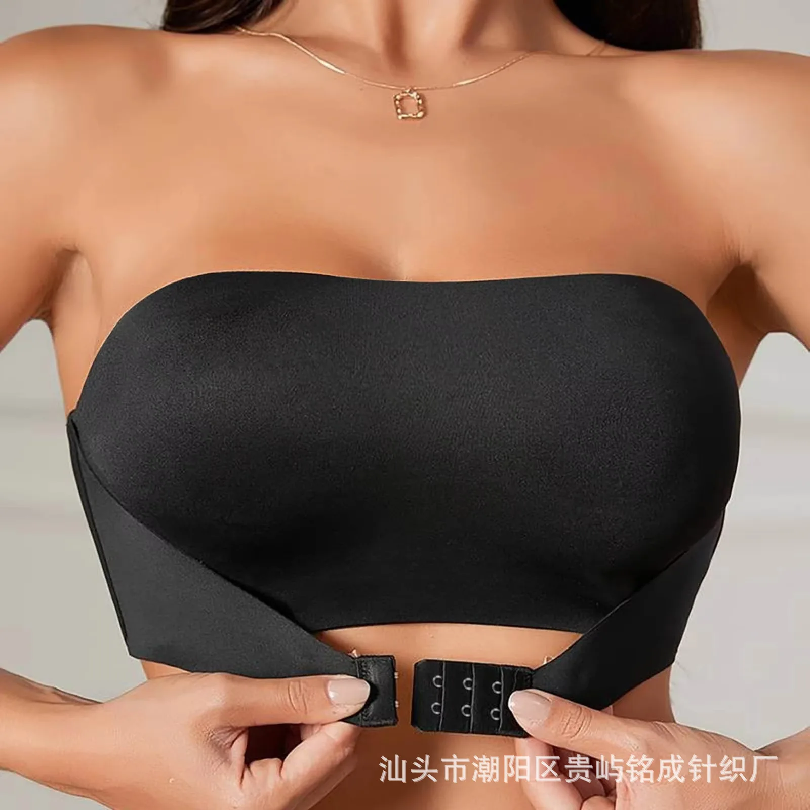 Sexy Seamless Girl Brassiere Front-clasp Nursing Bandeau Postpartum Woman's Bra Anti-exposure Lift Gather Strapless Ladies Bra
