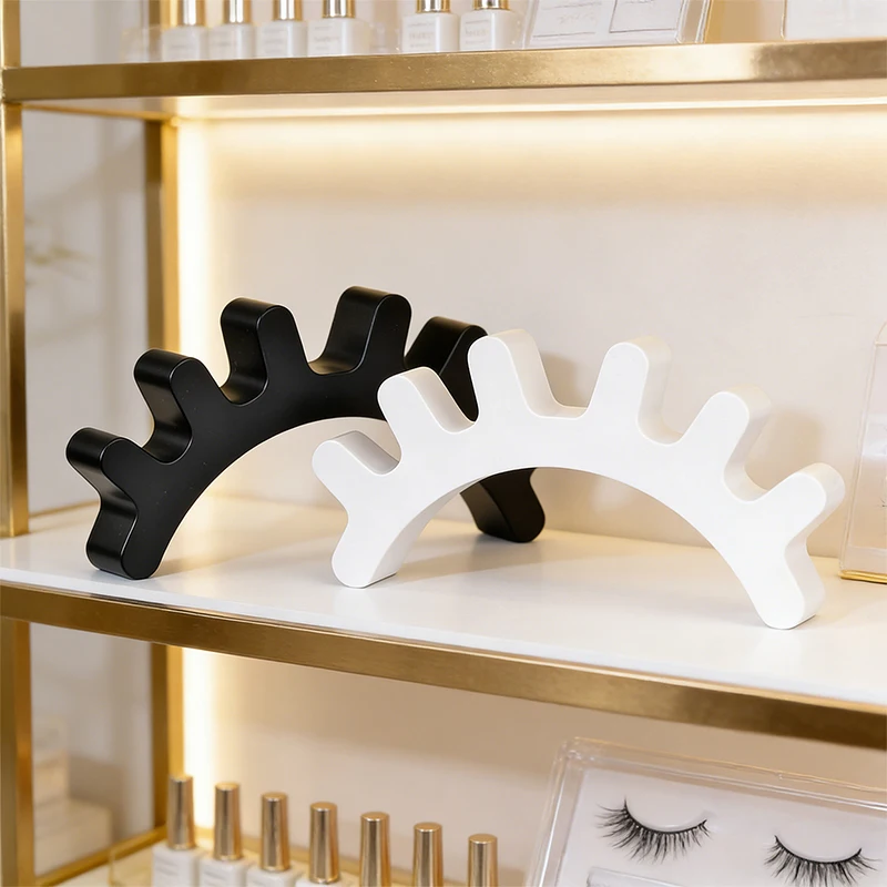 Professional Eyelash Arch Display Stand, Decorative Lash-Shaped Sculpture for Makeup Salon & Lash Artists，Eyelash Arch Display