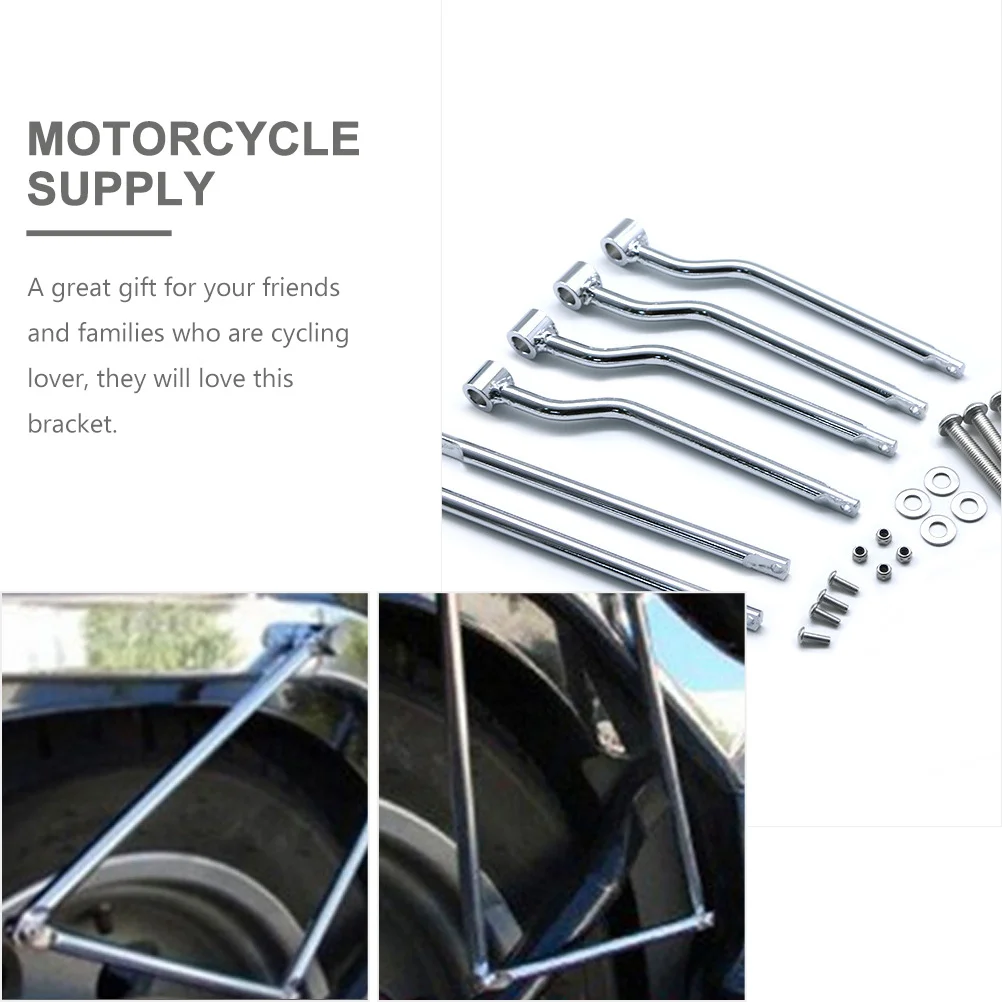 Motorcycle Mount Saddle Bag Bracket Prince Car Purse Support Rod Accessory Iron Mounting