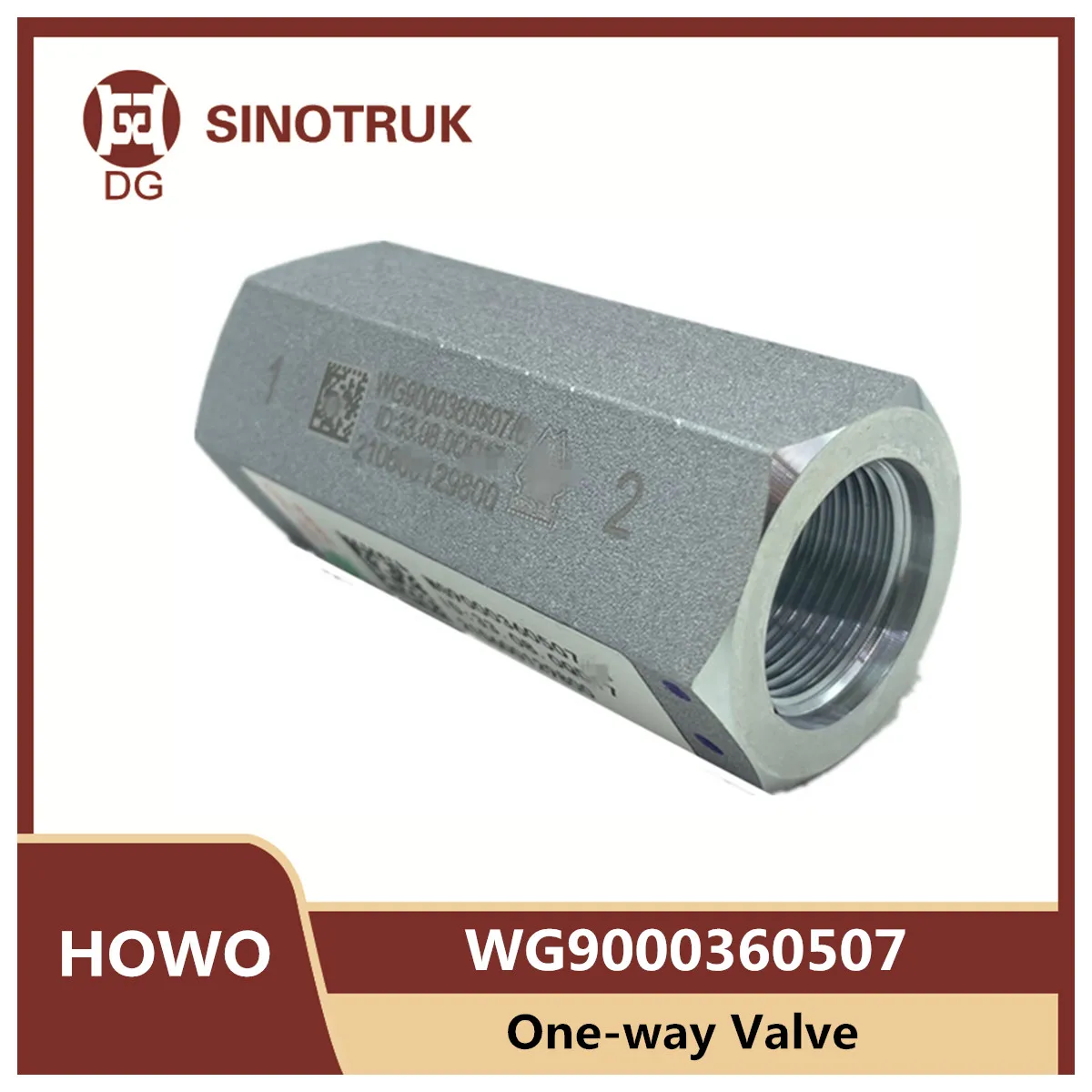 One-way Valve WG9000360507 For Sinotruk Howo Truck Accessories