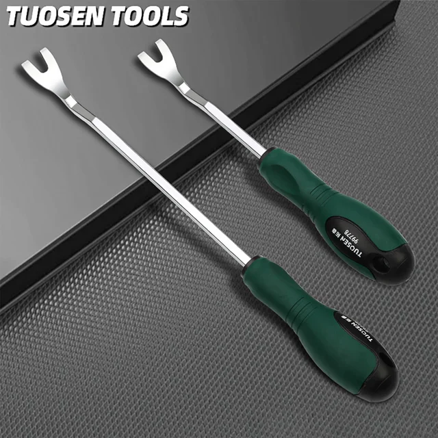 Auto Door Panel Clip Remover Tool Set Durable Steel Pry Bar Kit for Interior Trim Removal Car Repair Accessories