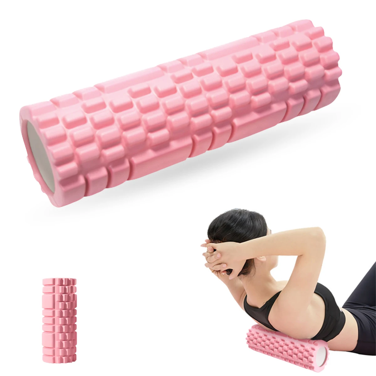 Foam Axis Cross-border Fitness Yoga Massage Stick Wolf Tooth Hollow Column Depth Massage Axis Beautification Curve Relieves Pain