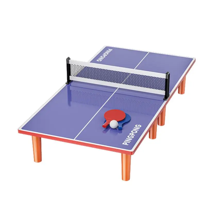 Mini Tennis de Table de Ping-Pong avec 2 Palettes et 1 Balle, Résistantes aux Intempéries, Stables, pour Enfants et Adultes, Salles de Jeux