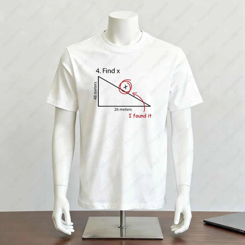 Interesting Math Problem T-shirt Woman Man Casual Cotton Graphic T Shirts Creative Streetwear Camisetas Tops Tee Short-sleev