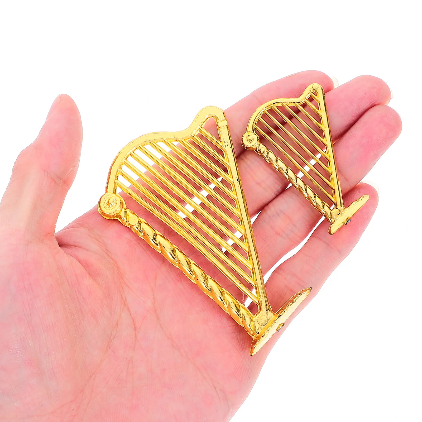 

20 шт. миниатюрных подвесок-арф для любителей музыки, декоративный аксессуар для создания украшений своими руками и декора офиса