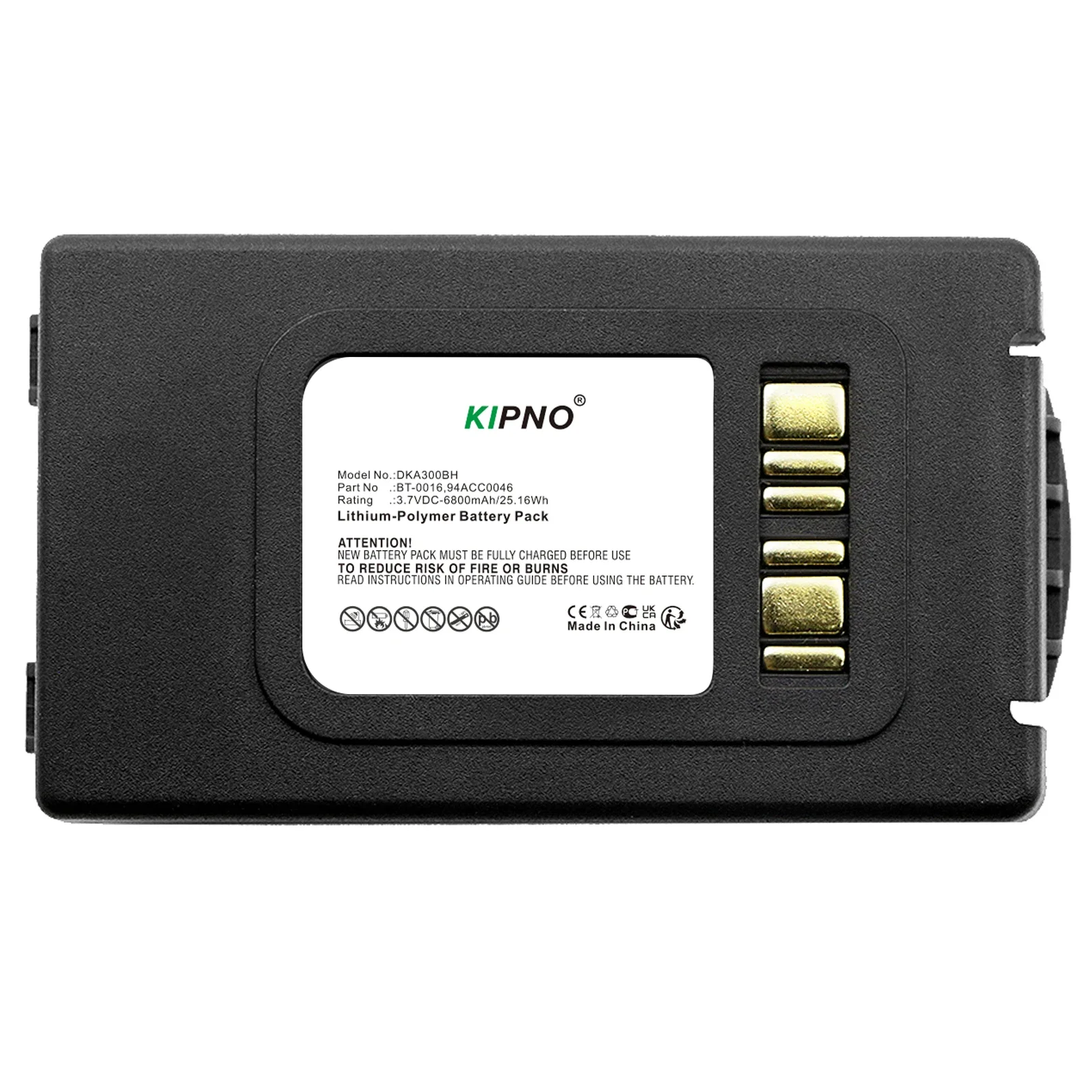 KIPNO Barcode Scanner Battery For Datalogic 94ACC0046 94ACC0048 BT-0015 BT-0016 Datalogic Skorpio X3 Skorpio X4