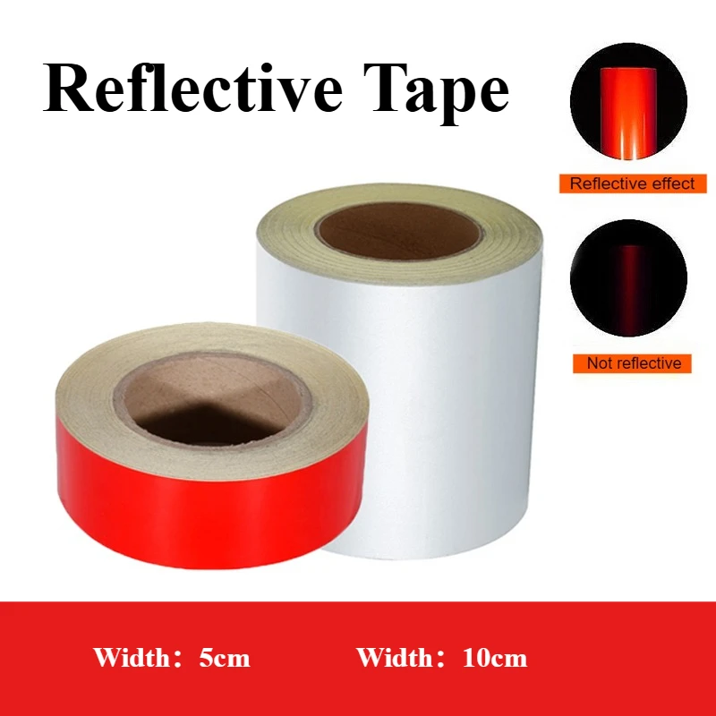 

Reflective Tape Danger Warning Tape Traffic Film Belt Reflective Material Reflective Film Night Warning Safety Protective Tape