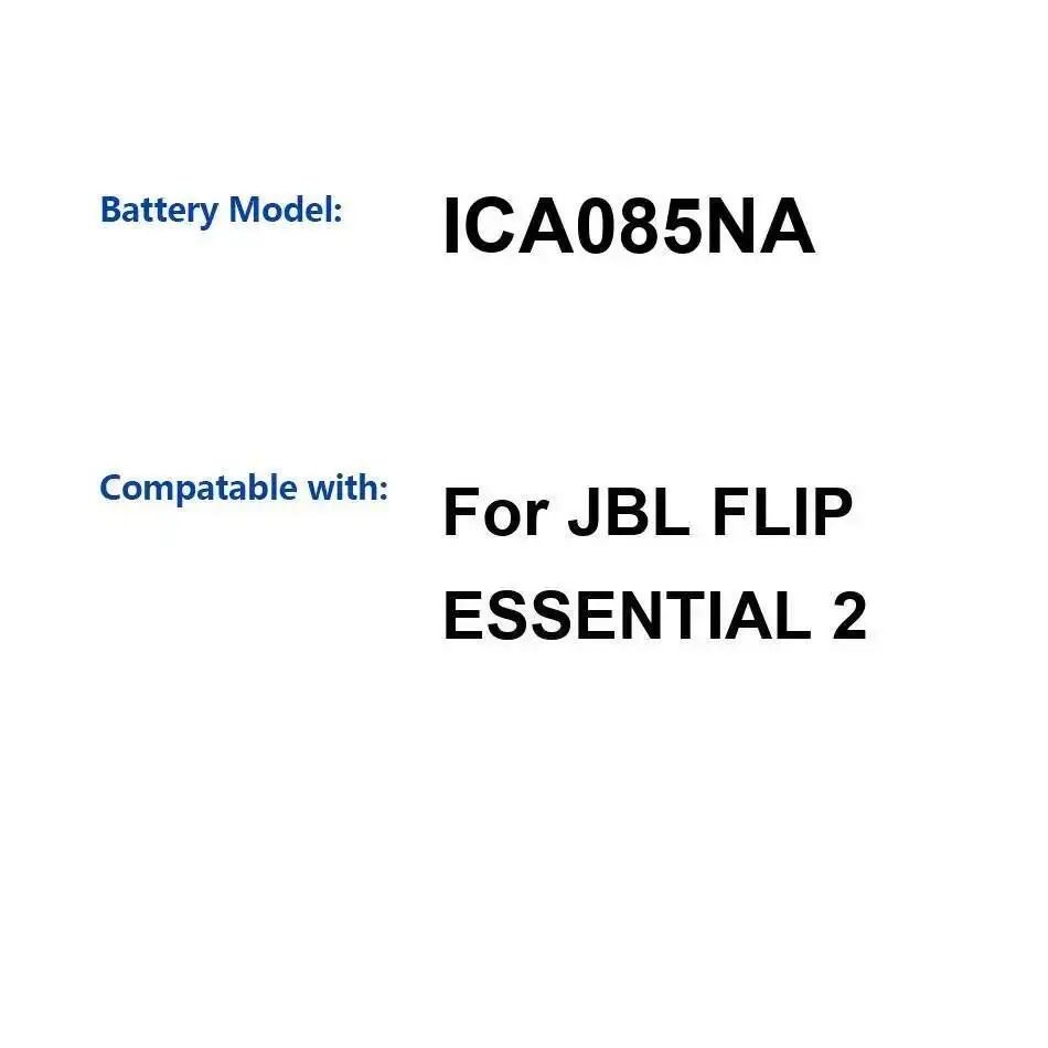 

Long Lasting 3250Mah ICA085NA Bluetooth Speaker Battery For Jbl Flip Essential 2