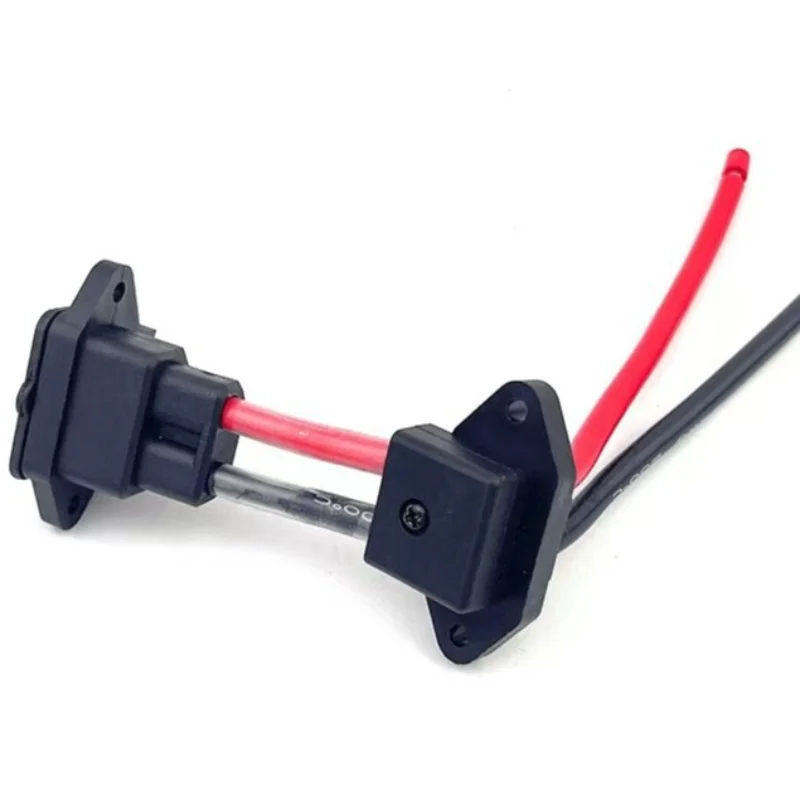 10AWG Charging Connection Wire For E-Bike Battery IEC C13 (Soft/Hard Cover) / SB50 Connector With 90 Right Angle Strain Relief