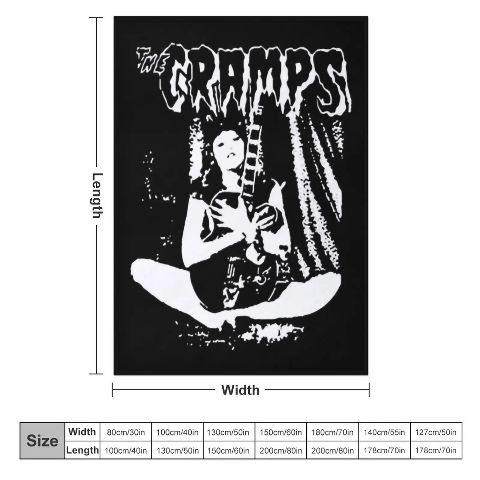 The Cramps dfdf Throw Blanket Vintage Flannel Blankets