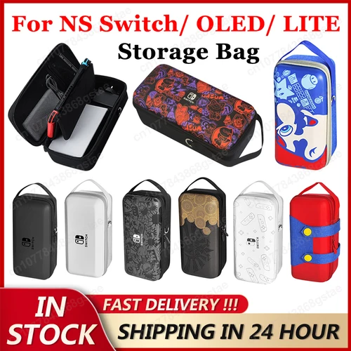Bolsa de almacenamiento protectora impermeable para Nintendo Switch, estuche rígido de EVA, bolsa de viaje para Switch OLED para Switch LITE, accesorio de juego