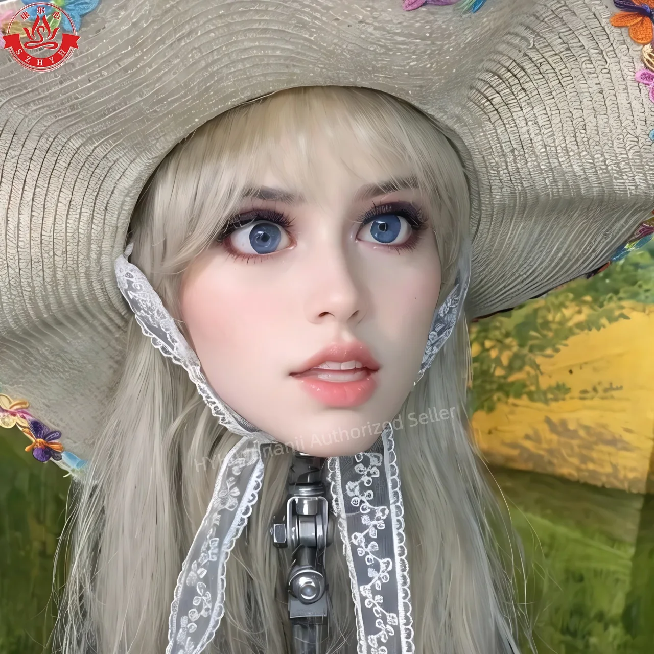 واجهة Wonanei Food Grade TPE Big Head HYH-THB-KX-0014، واجهة M16، ممارسة مكياج مفتوحة الفم، تصميم تصفيفة الشعر، عرض المجوهرات