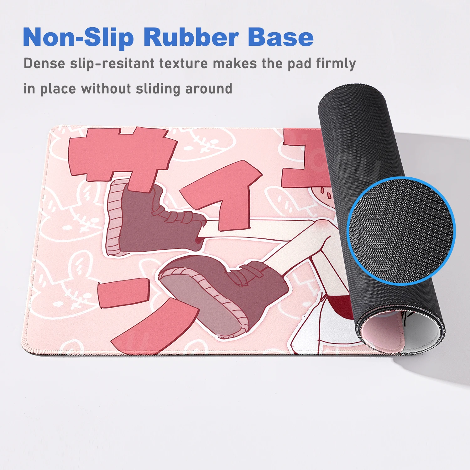 Kawaii Anime Girl Gaming Mouse Pad K-Kasane Teto Pattern Extended LockEdge Mousepad XXL Computer Keyboard Rubber Non-slip Carpet 4