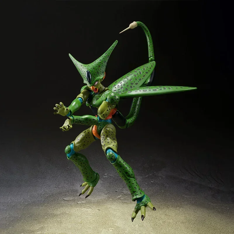 In stock Original box Bandai SHF DRAGON BALL CELL FIRST FORM Figure Finished Model Anime Action Toy Gift for kid