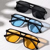 Punk Square Frame Sunglasses Anti-UV Travel Accessories Retro Sunglasses Beach Eye Protection Black Shades Glasses Summer Decor