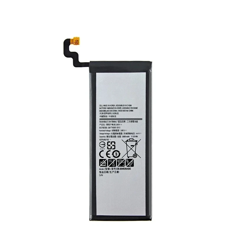 3.85V 3000mAh EB-BN920ABE Battery For Samsung Galaxy Note 5 SM-N920 N920F N920T/A N920G N9200 N920G/DS N9208 High Quality