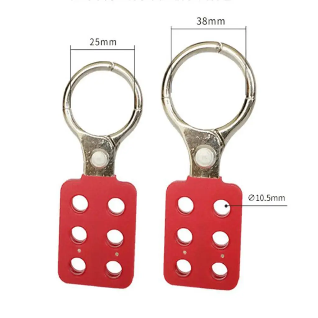 Multi Padlock Lockout Hasp Aluminum Heavy Duty Safety Clamp Device for Equipment Repair Security