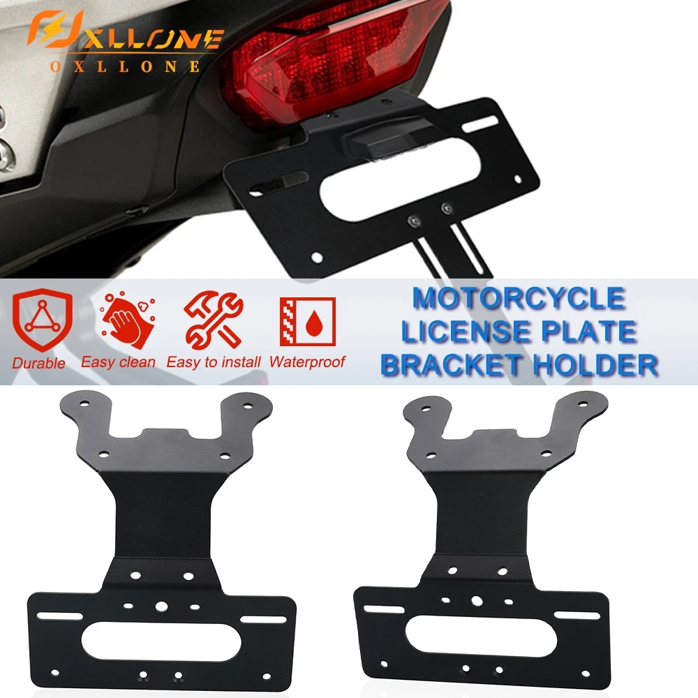 

For Honda XL750 Transalp XL 750 2022-2023-2024-2025 Motorcycle License Plate Holder Bracket Rear Tail Tidy Fender Eliminator Kit
