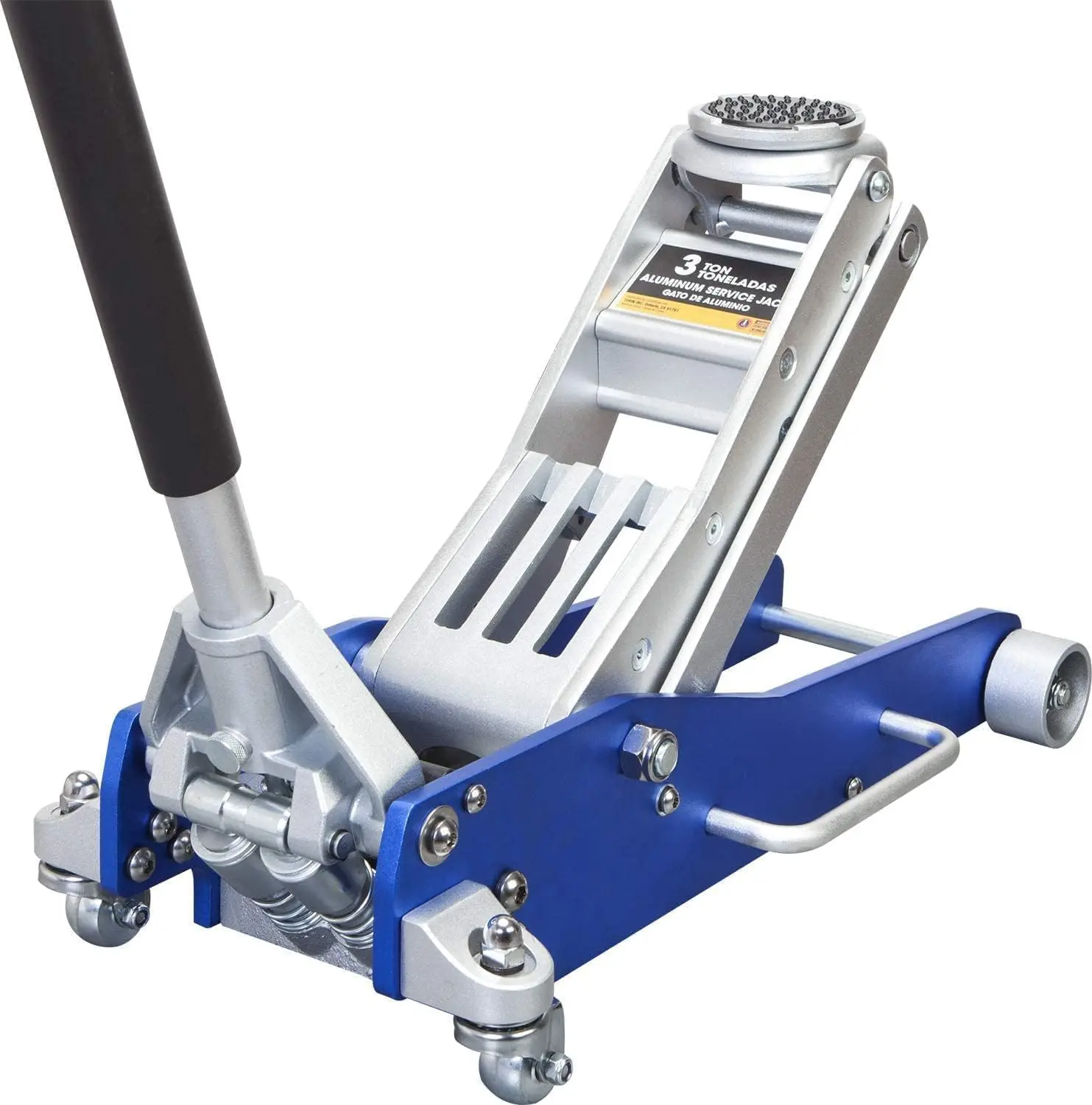 3 Ton (6,600 lbs) Low Profile Aluminum Hydraulic Racing Floor Jack with Dual Piston Quick Lift Pump, Lifting Range 3.74