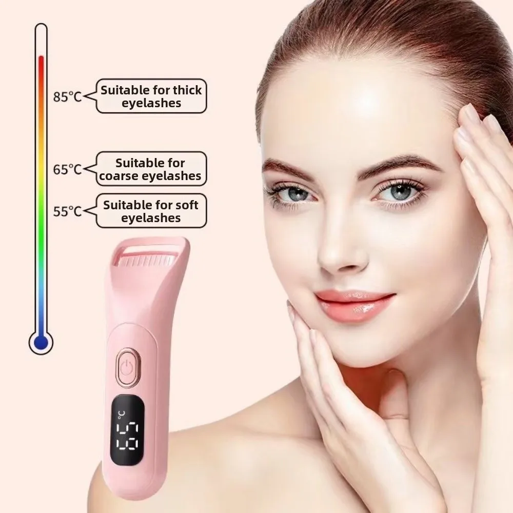 Digital Display Electric Eyelash Curler Rechargeable 3 Modes Heated Eyelash Curler Portable Design Temperature Control