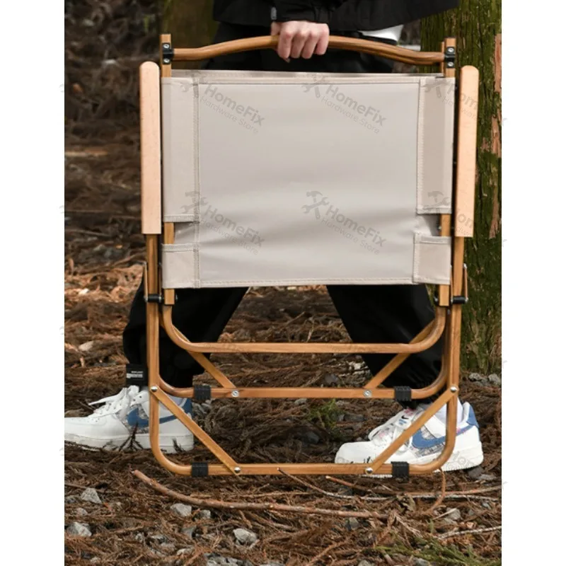 Ultra‑Light Collapsible Camping Chair with Roll‑Top Folding Table, Outdoor Picnic Beach Gear