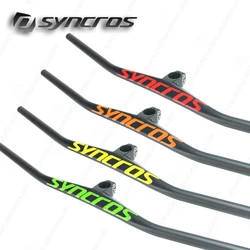 SYNCROS-Full Carbon Fiber Integrated MTB Handlebar, Bicycle Riser, 2 Degree with Stem, 40mm, 50mm, 60mm, 70mm