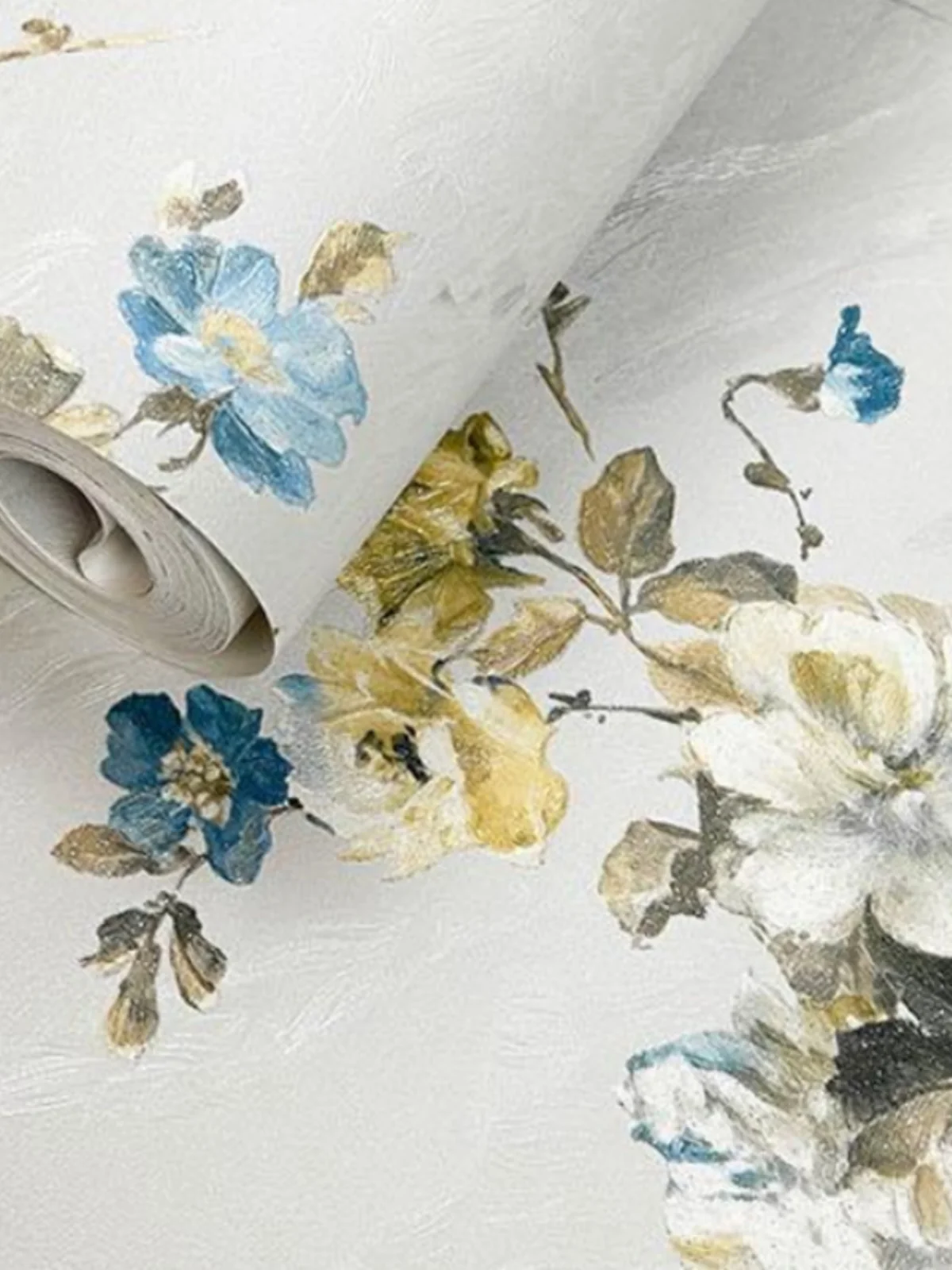 

Американские винтажные обои с цветочным рисунком, домашний декор, рулон цветочных обоев для гостиной, настенная роспись для спальни