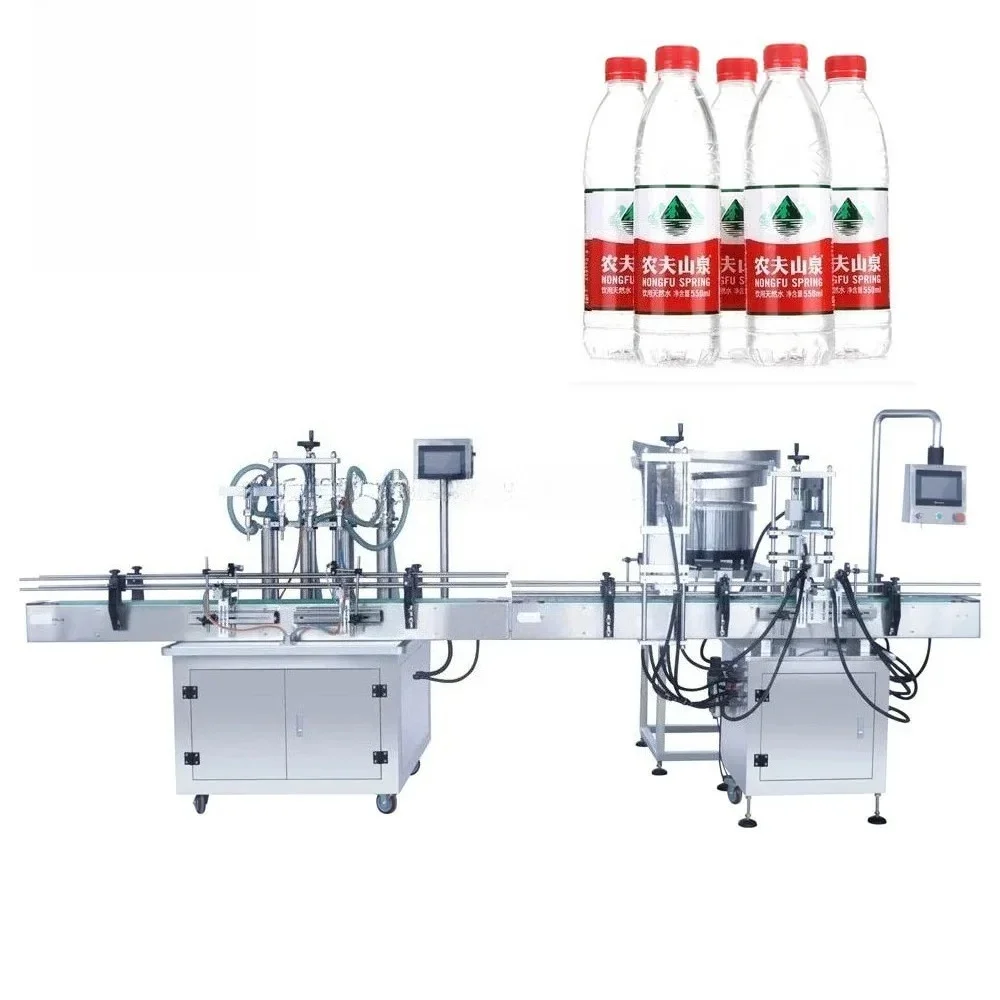4 head Automatic  Hand Sanitizer Cosmetic Oil Juice Automatic Small  Jar Filling Capping Machine HOT SALES