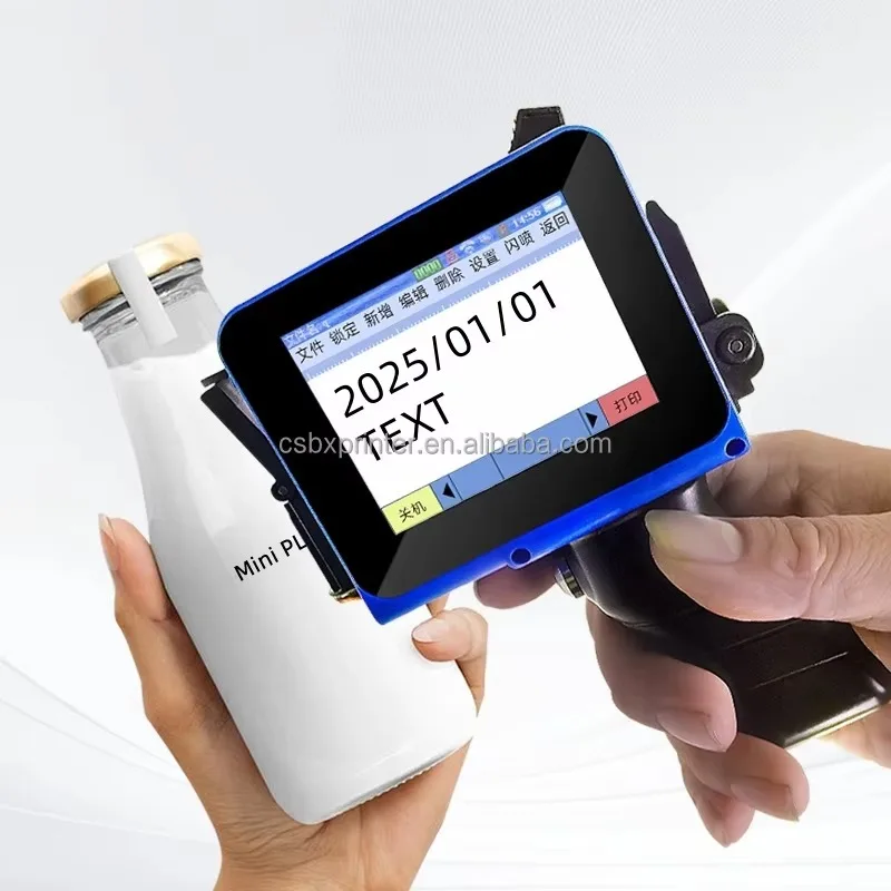 12.7mm Mini Portable Inkjet Printer EXP Date Number Logo Small Character for Box Plastic Bottle Coding