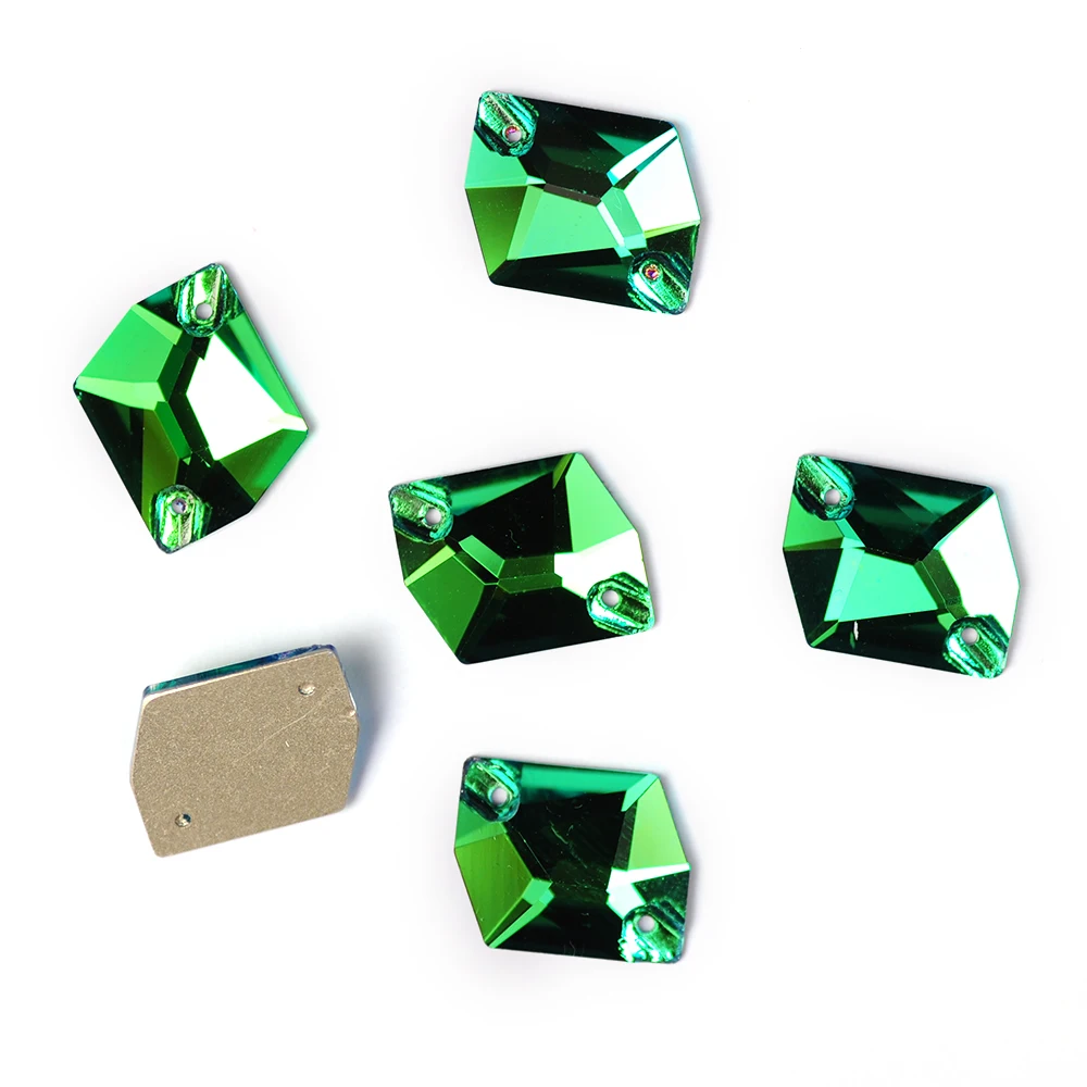 YANRUO Peridot Aufnähbare Strasssteine Grün Alle Formen Nähapplikation Kristall Tanzkleid DIY Edelsteine – Detail 6