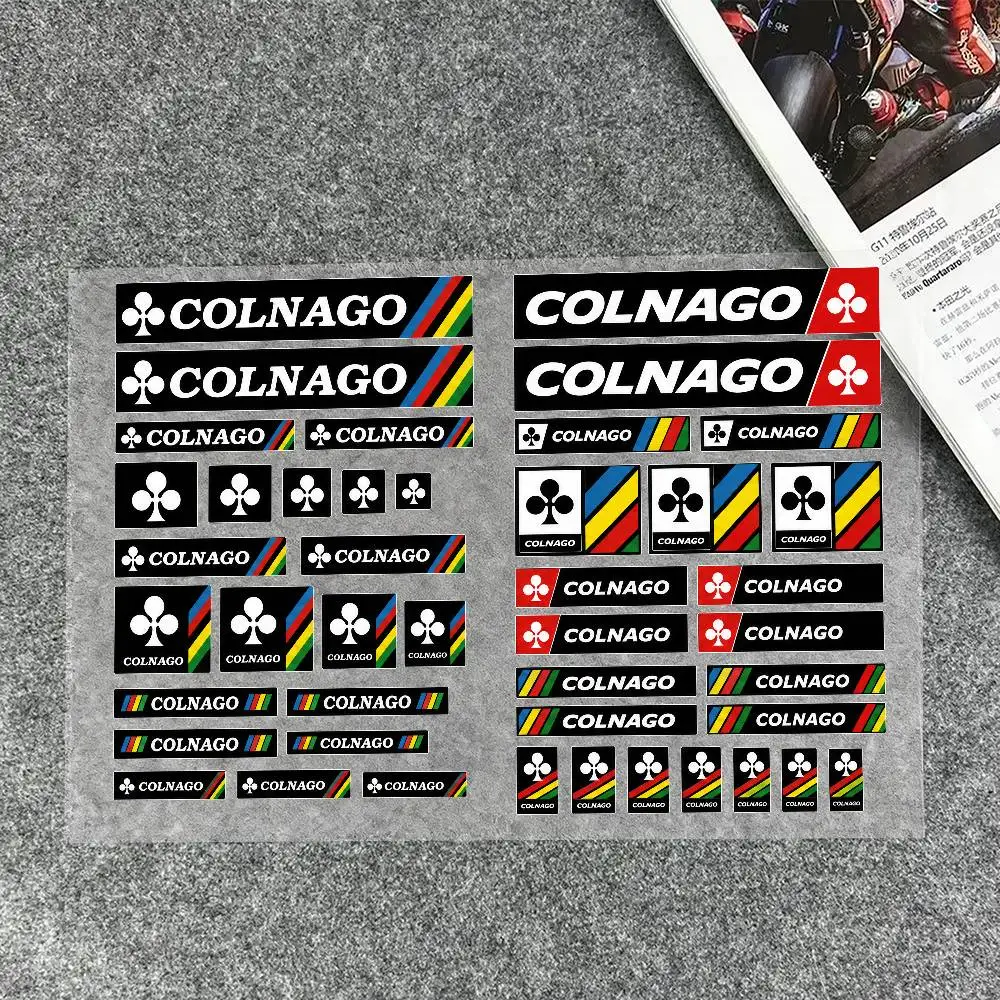 Pegatinas reflectantes para motocicleta C-col-nago, calcomanías de vinilo impermeables para casco de motocicleta, tanque de combustible, bicicleta