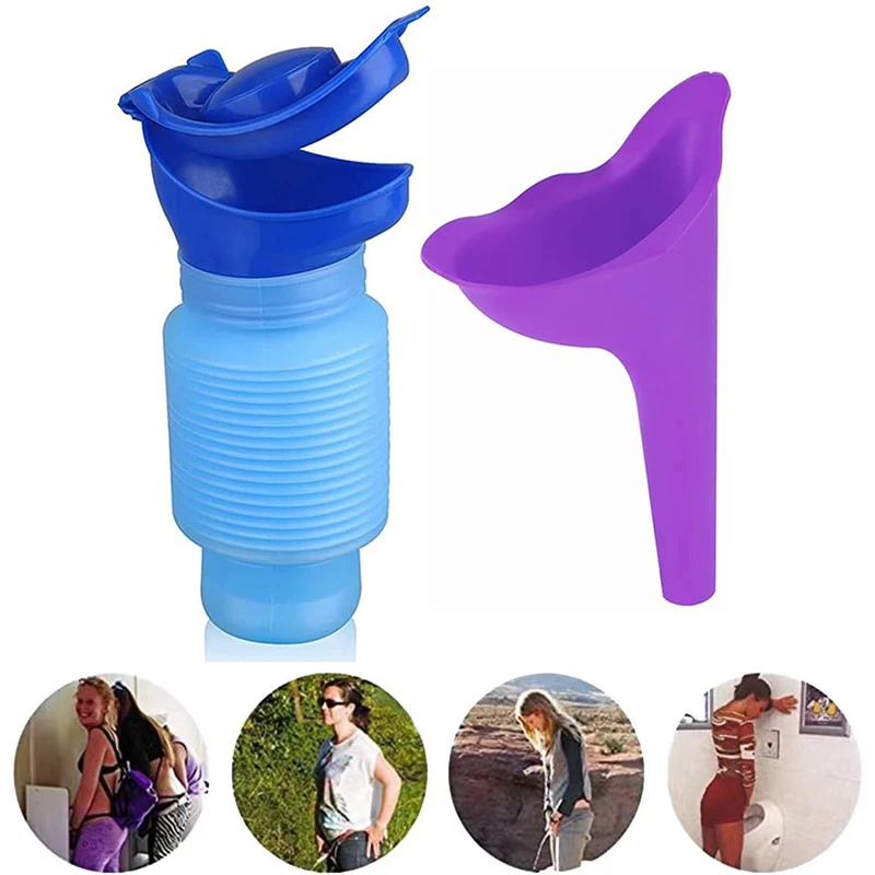 

Women's Urinal Retractable Outdoor Standing Emergency Squat Free Travel Men's and Children Car Urinal Men Women Urine Collector