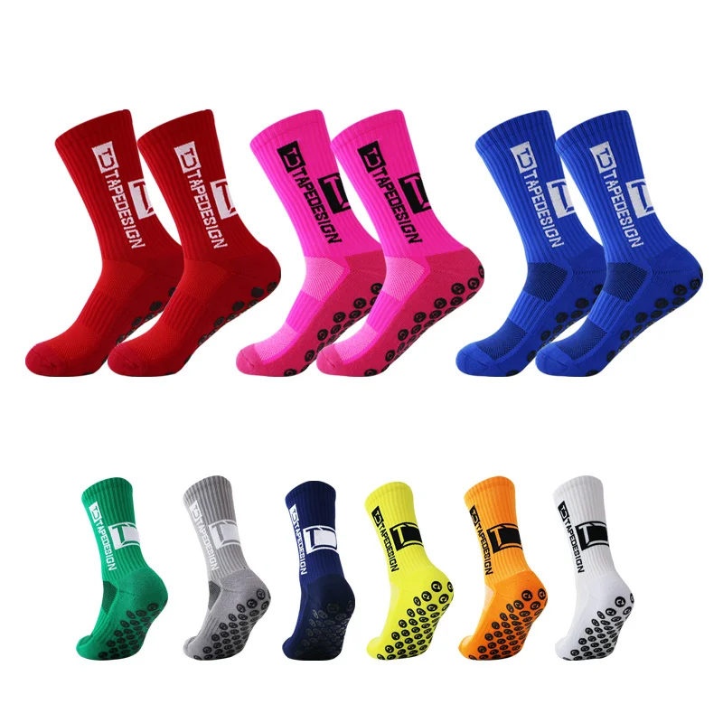 

2023 Training Men's of Socks Lined with Ankle Socks Fashion Multicolor Sports Non-slip Socks Football Socks with Rubber Baske