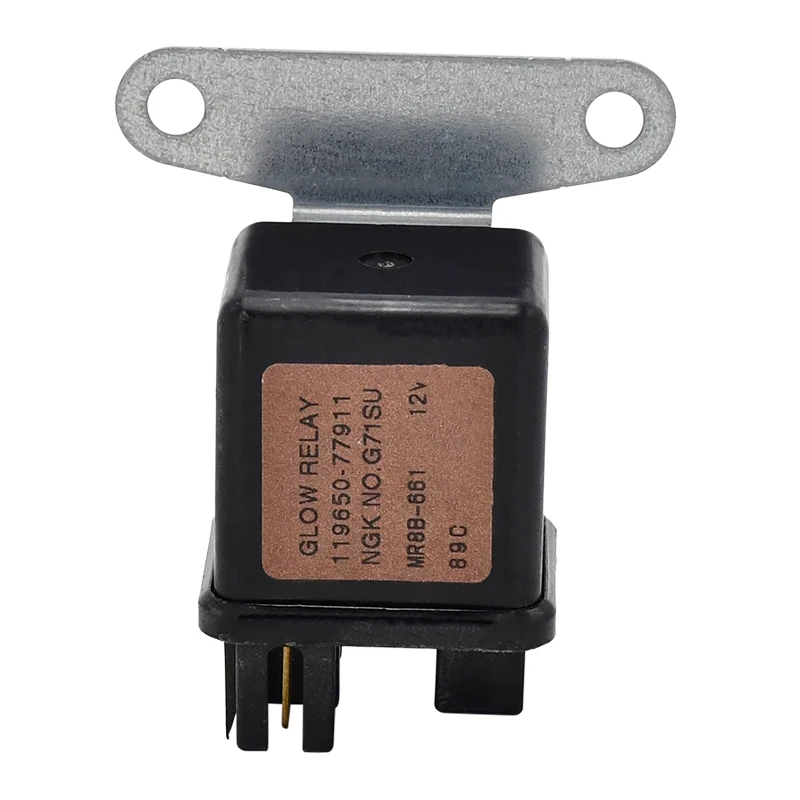 12V Preheating Glow Plug Relay 16415-65600 Compatible with Kubota Engine D722 D902 Compatible with Mitsubishi Engine L3E S3L2