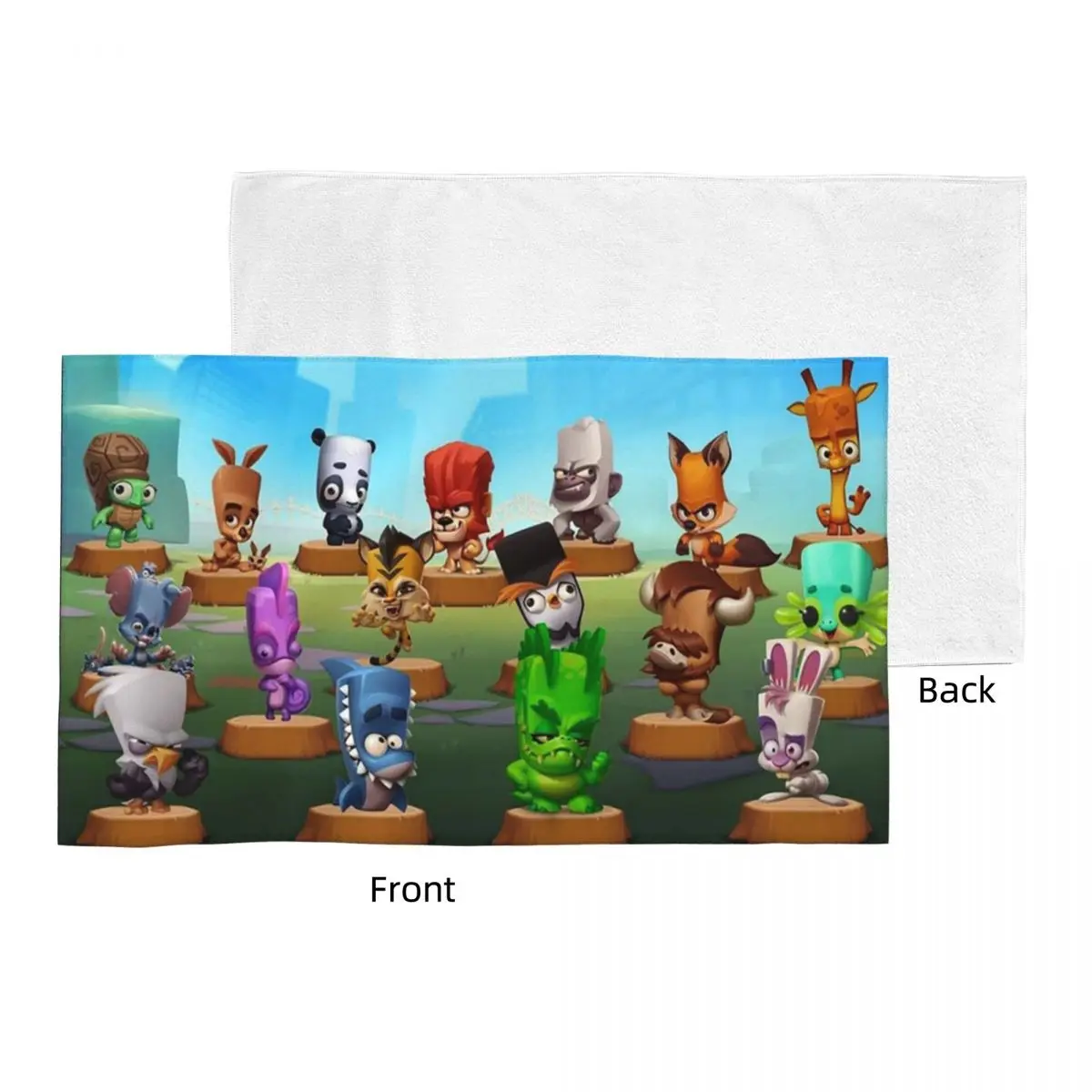 Custom Zooba Battle Arena Soft Face Towel Quick Dry Pool Bath Cotton Towels Absorbent Quick