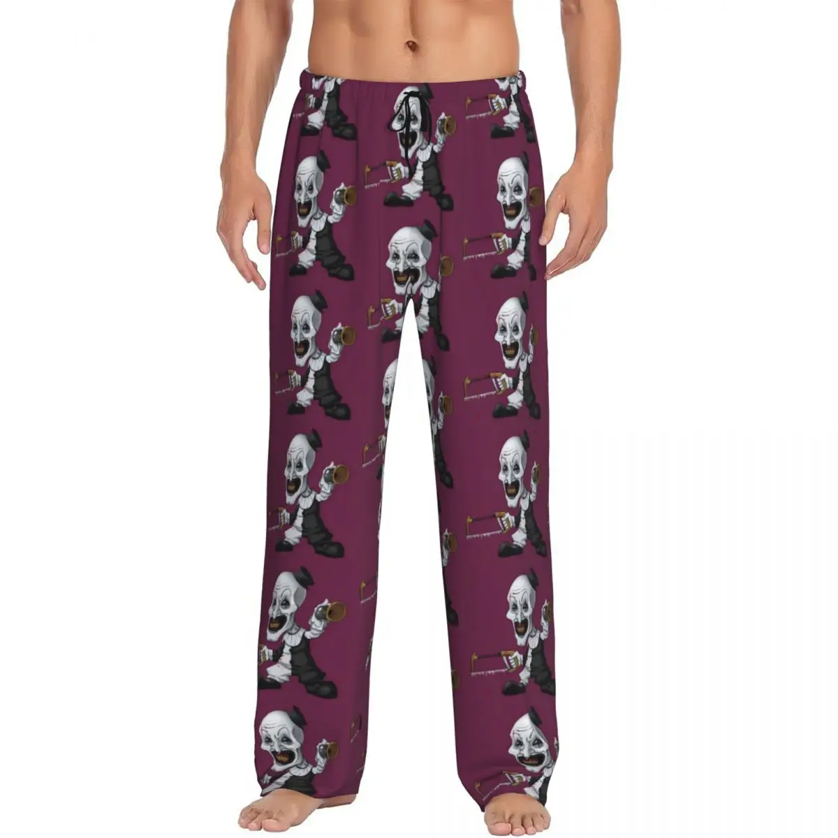 

Custom Men's T-Terrifiers Horror Movie Pajama Pants Print Sleep Sleepwear Bottoms with Pockets