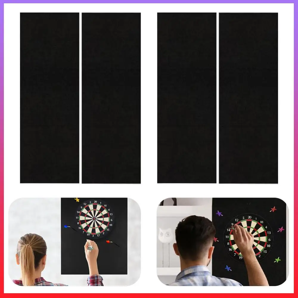 

Dartboard Wall Protector Self-Adhesive Felt Wall Protector Spliced Wall Border for Standard Size Dartboards Prevents Wall Damage