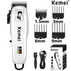Kemei Electric Hair Clipper Hair Cut Wireless Trimmer Men Professional Clipper Machine Rechargeable Hair Cut Barber 809A PG