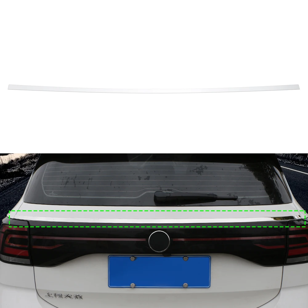 

Для VW T-Cross T Cross 2019 - 2023 задняя багажная задняя дверь задняя лента задняя фонарь задняя крышка для бровей отделка аксессуары из нержавеющей стали