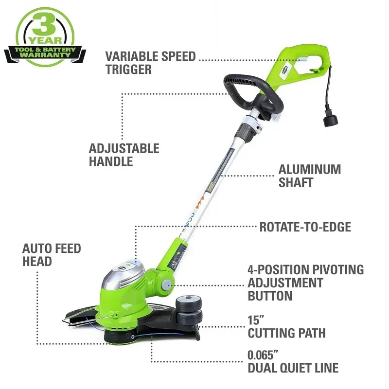 5.5 Amp 15 Corded Electric String Trimmer