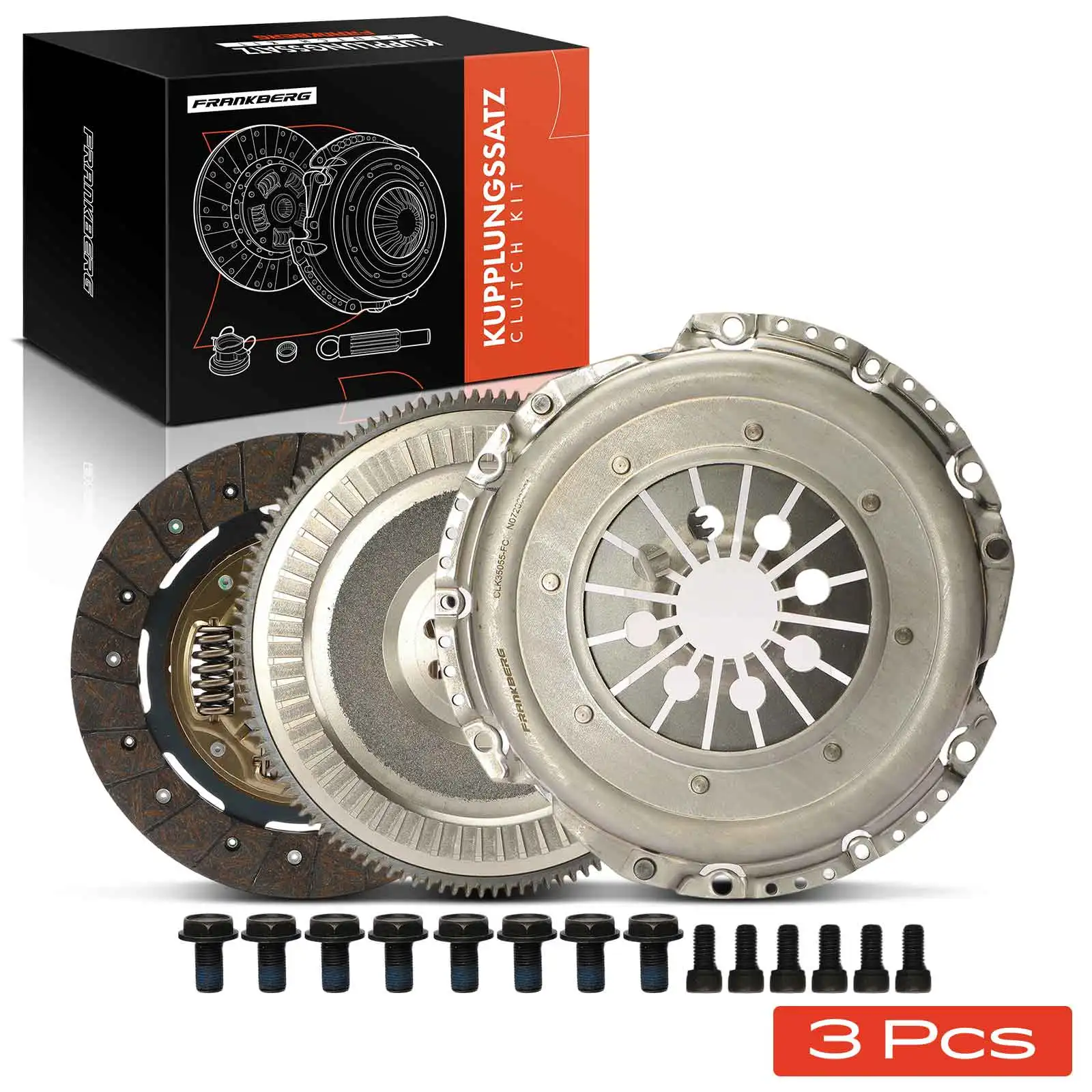 Frankberg 1x Kupplungssatz für Ford Focus 2 DA DP HCP DB DH FCH DS FFS C-Max DM2 1.8 TDCi 1355873 3M516477LD 1536110 1352895