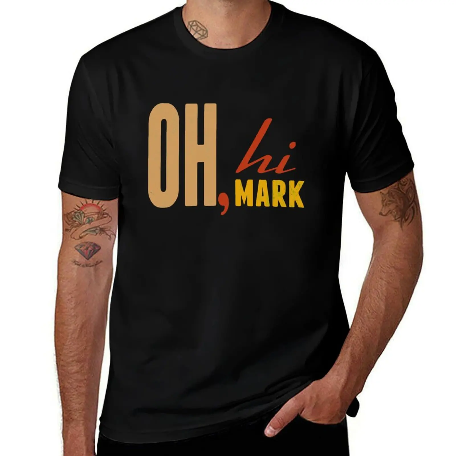 Oh, hi Mark bad movies we love T-Shirt Basic Daily Outfit Short Sleeve Tee