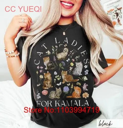 Cat Ladiess for Kamalaa Shirt, Cottagecore Kittenss Kamalaa Harriss Voting 2024