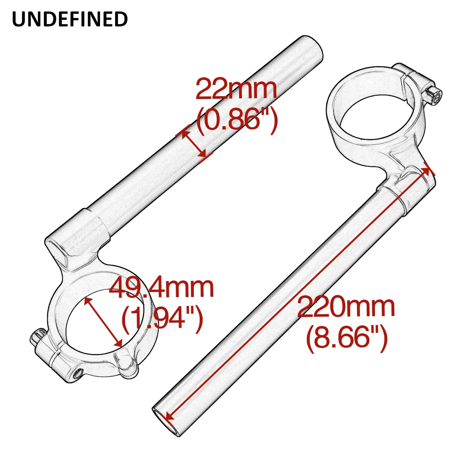 For Suzuki GSXR 600 750 2006 2007 2008 2009 2010 CNC Aluminum Motorcycle Handle Bar HandleBars Clip On Accessories Black Silver